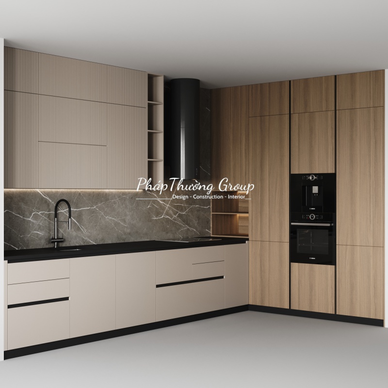 tủ bếp, Tủ bếp gỗ công nghiệp, tủ bếp MDF, tủ bếp