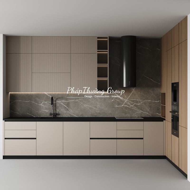 tủ bếp, Tủ bếp gỗ công nghiệp, tủ bếp MDF, tủ bếp